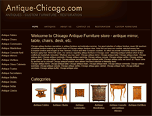 Tablet Screenshot of antique-chicago.com